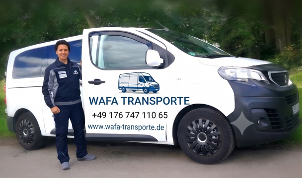 WAFA-Transporte Team und Fuhrpark – persönlicher Kurier- und Transportdienst